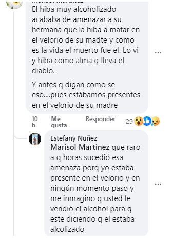 Messages about the case of the Honduran man who died while going out to buy ice during his mother's wake
