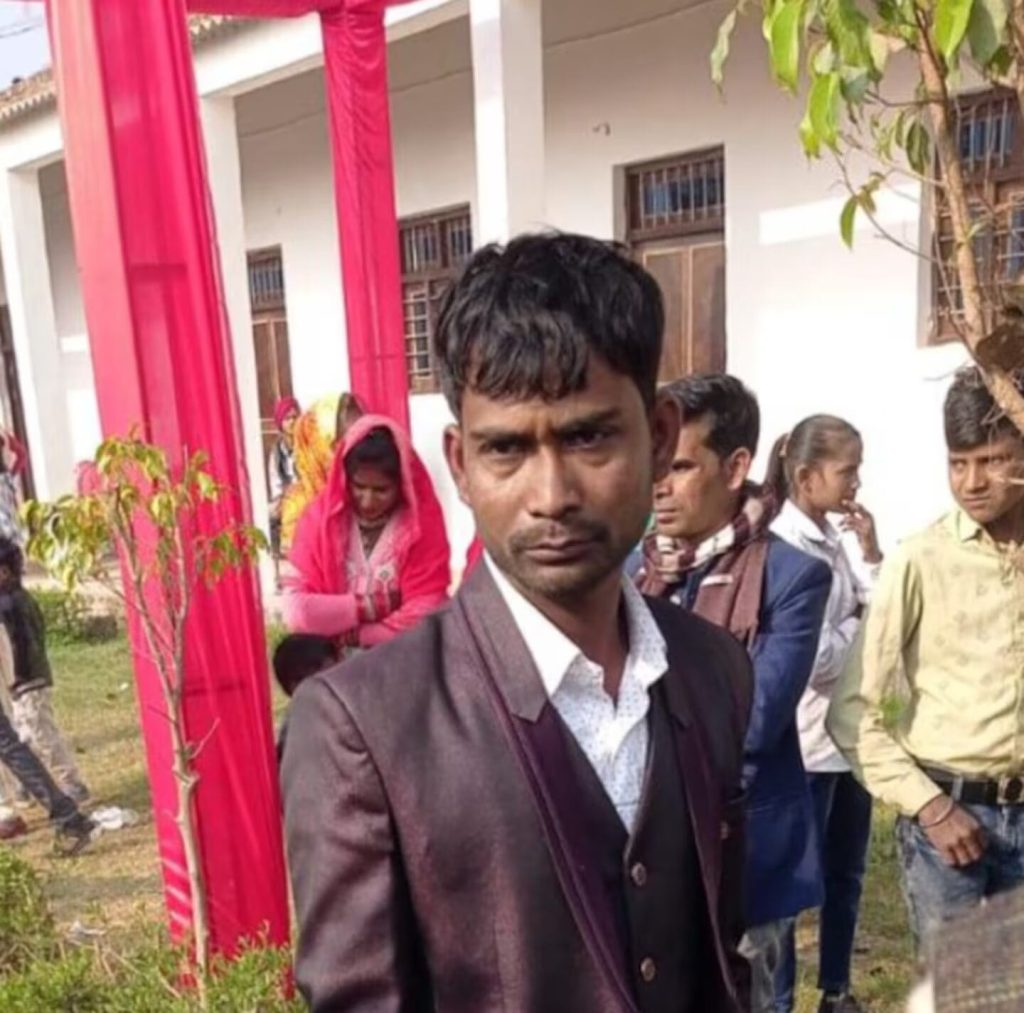 Groom at a wedding